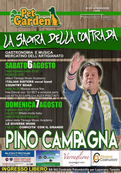 Direttamente da “Zelig” Pino Campagna alla “Sagra della Contrada”