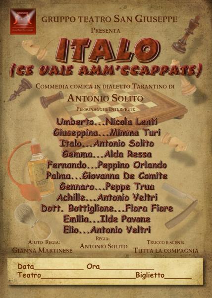 "Italo. ce Uaie Amm'accappate" Commedia Comica Villa Peripato