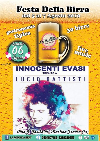 Innocenti Evasi - Lucio Battisti  tribute band alla Festa della Birra della Rotonda Beat!