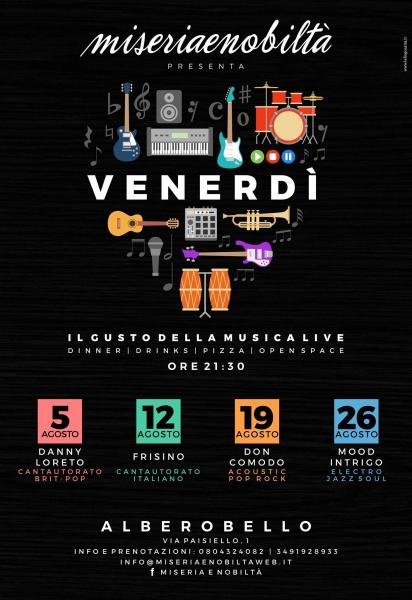 Venerdì - il gusto della musica live