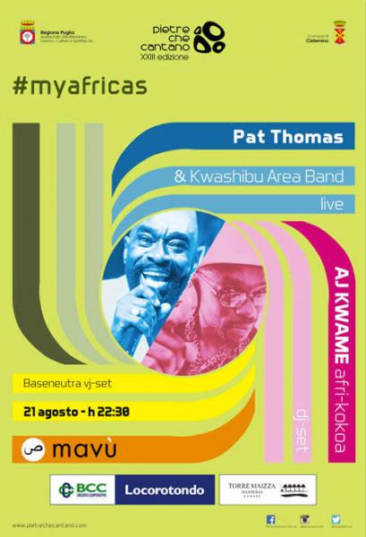 PIETRECHECANTANO XXIII edizione – PAT THOMAS & Kwashibu Area Band – live