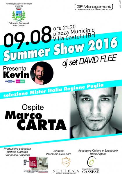 Summer Show 2016 con Marco Carta