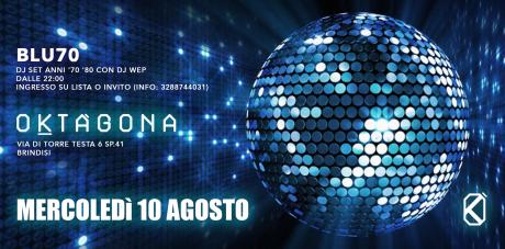 Notte di San Lorenzo con Blu 70 e dj set anni '70/'80 firmato Wep