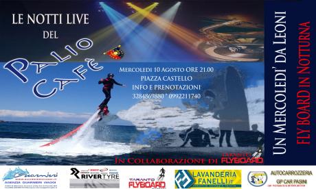 Flyboard in notturna