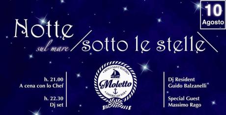 La Notte di San Lorenzo al MOLETTO tra cena & dj set