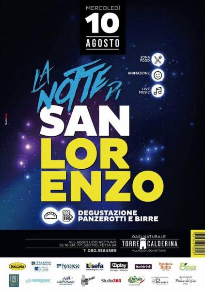 La notte più stellata dell’anno all’Oasi Naturale Torre Calderina. “La notte di San Lorenzo”, un appuntamento imperdibile dell’estate tra Molfetta e Bisceglie