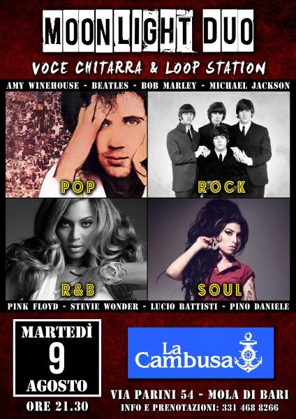 Moonlight Duo live a La Cambusa: Voce, Chitarra & Loop Station