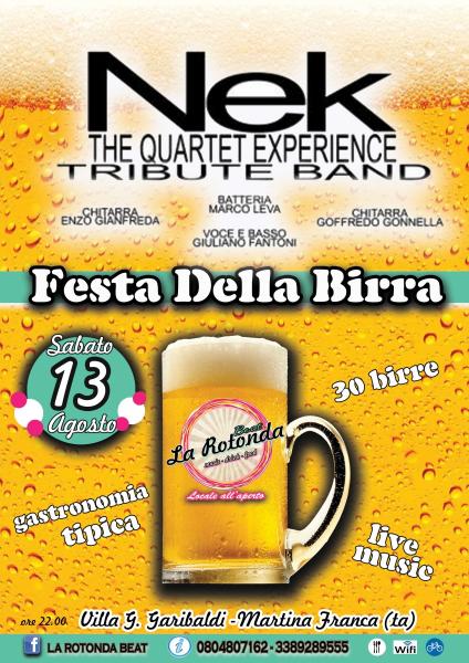 The Quartet Experience - NEK Tribute Band alla Festa della Birra