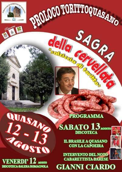 Sagra della cervellata "salsiccia tipica di Toritto"