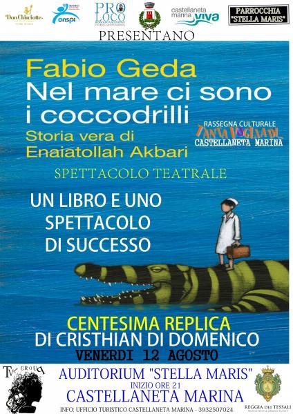 Nel mare ci sono i coccodrilli venerdì 12 agosto a Castellaneta Marina