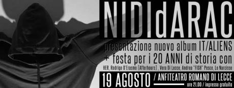 NIDIdARAC Concerto per i 20anni ingresso gratuito