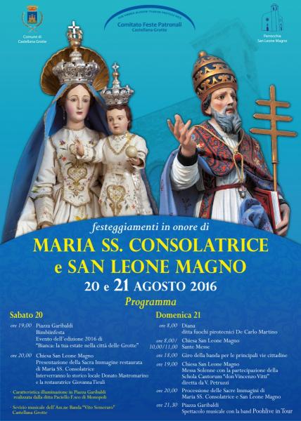 Festeggiamenti in onore di Maria Santissima Consolatrice e San Leone Magno