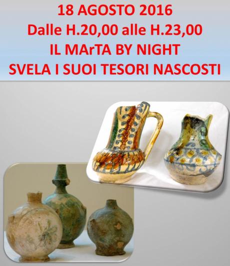 I GIOVEDI’ DEL MArTA by NIGHT.  I Misteri del tempio dorico di Piazza Castello(Taranto):  LA CERAMICA GRAFFITA