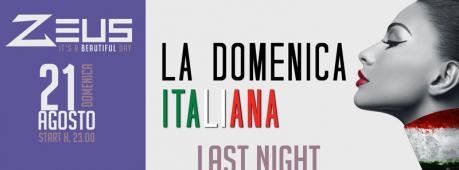 La Domenica Italiana: ultima notte Zeus Beach