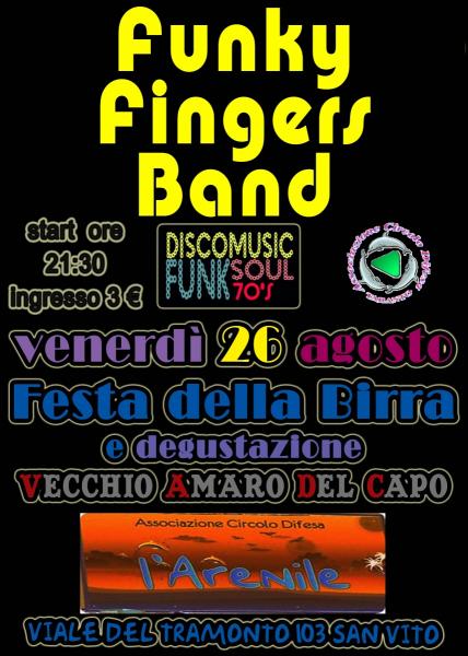 Funky Fingers Band live Arenile San Vito Festa della Birra