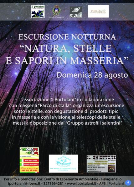 Escursione notturna "natura, stelle e sapori in masseria"