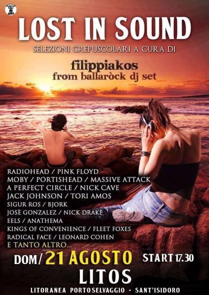 Filippiakos (from Ballaròck) in Lost In Sound al Litos di Porto Selvaggio, domenica 21 agosto
