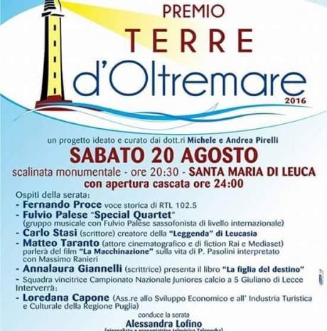 Premio Terre d'Oltremare a Leuca