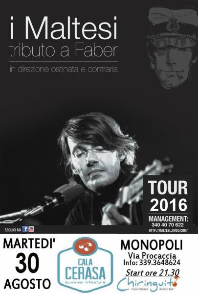 Tributo a Fabrizio De André con I MALTESI