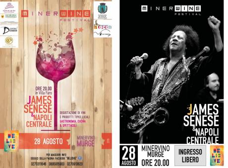 MinerWine Festival con James Senese e Napoli Centrale in concerto