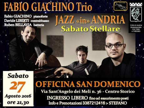 Fabio Giachino Trio                             Sabato Stellare