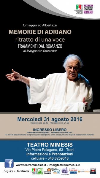 MEMORIE DI ADRIANO - Omaggio a Giorgio Albertazzi