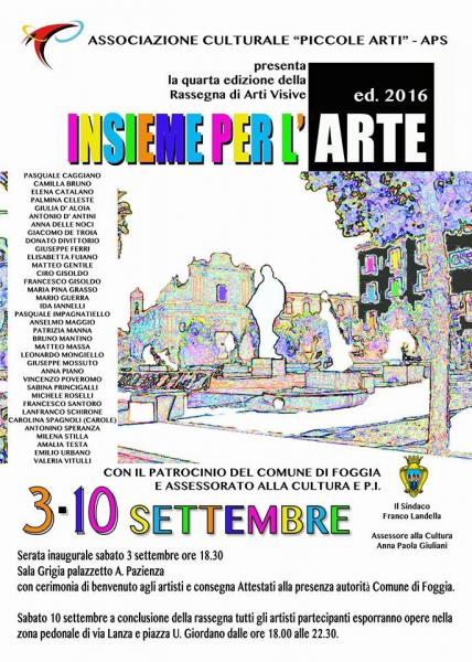Rassegna Arti Visive "Insieme per l'Arte" 4^ ed. 2016
