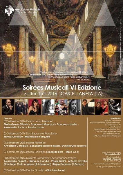 Soirèes Musicali 2016 - VI Edizione