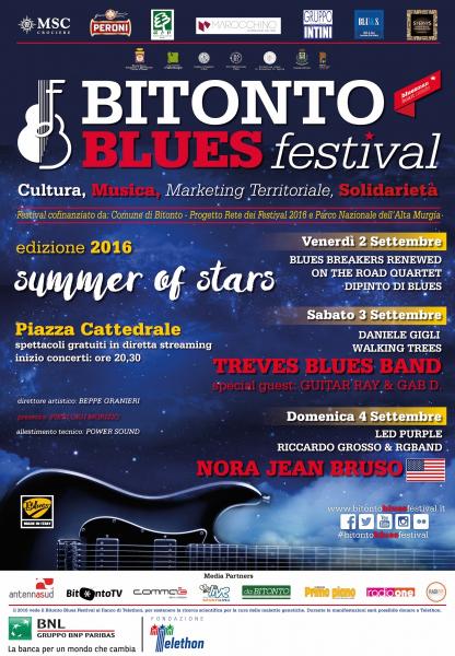 BITONTO BLUES FESTIVAL 2016 - Special Guest: Fabio Treves e Nora Jean Bruso