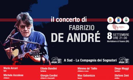 Montalbano Folk Fest: il concerto a Fabrizio De Andrè
