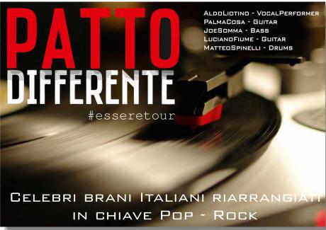 PATTODIFFERENTE in concerto sul palco dell'Happy hour on the road...da noi l'arte è di strada