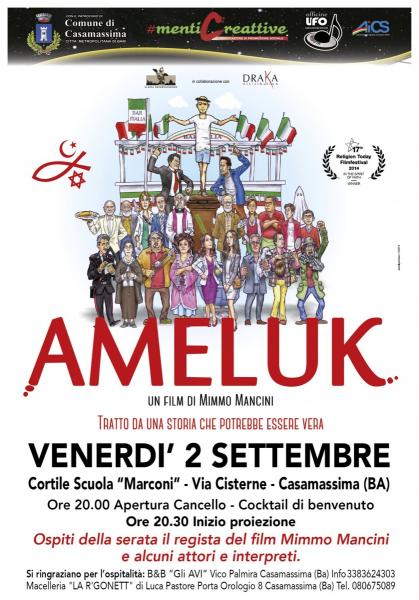 “Cinema sotto le stelle”: venerdì 2 settembre a Casamassima Mimmo Mancini e il suo “Ameluk”