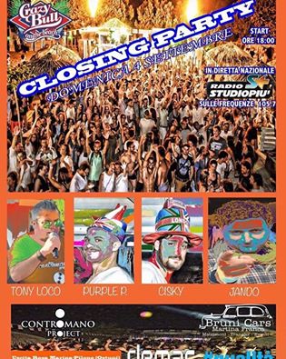 Closing Party Crazy Bull on The Beach