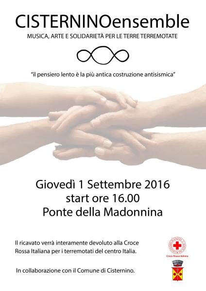CISTERNINO ENSEMBLE. Musica, Arte e Solidarietà per le terre terremotate