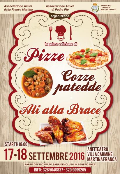 Pizza ....cozze Patedde e Ali alla Brace