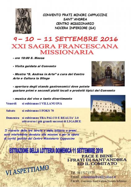XXI Sagra Francescana Missionaria