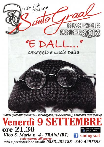 E Dall - Omaggio a Lucio Dalla al Santo Graal di Trani