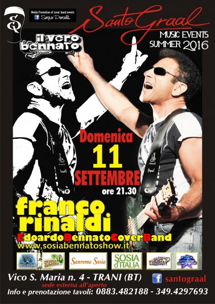 Edoardobennatotributeonemanband in L'acqua è poca e 'a papera 'nun galleggia al Santo Graal di Trani