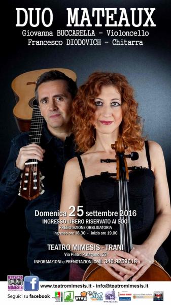 DUO MATEAUX - concerto violoncello e chitarra