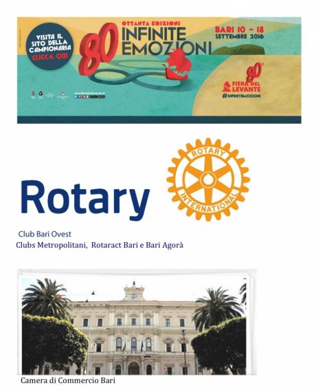 Presentazione della 80° Fiera del Levante a cura del Rotary Bari Ovest e Rotary Metropolitani