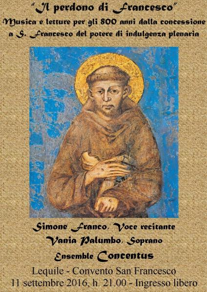 Il perdono di Francesco - Letture e Musiche per gli 800 anni del Perdono della Porziuncola
