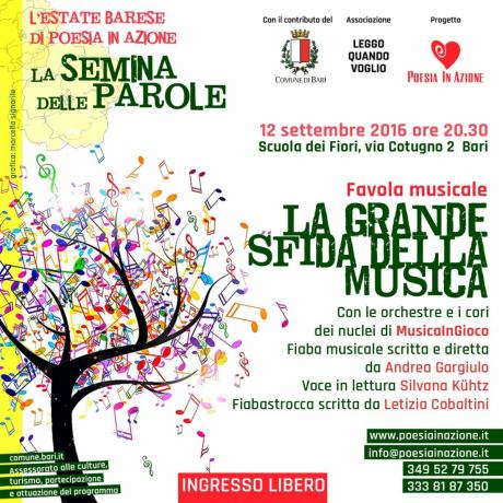 Continua la Rassegna La semina delle Parole. Il prossimo appuntamento è lunedì 12 settembre.