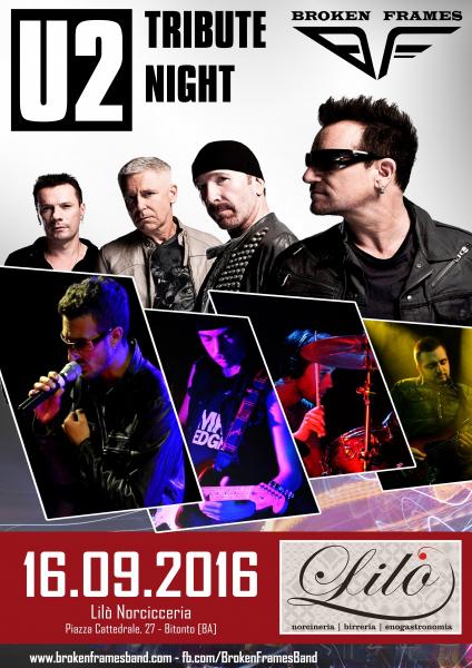 U2 TRIBUTE NIGHT by Broken Frames - Bitonto