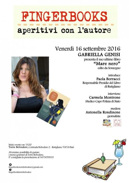 Gabriella Genisi a Fingerbooks presenta "Mare nero"