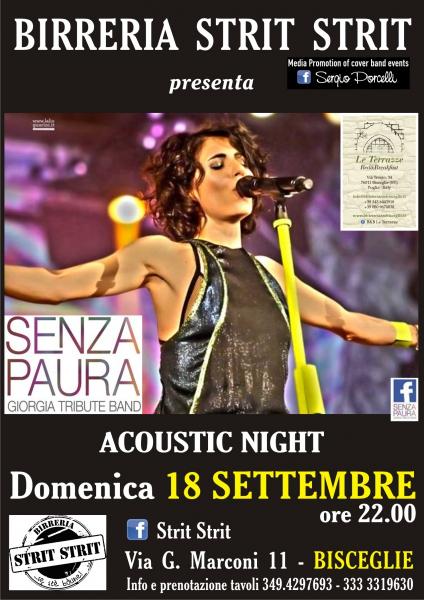 SENZA PAURA - Giorgia Tribute BANd - STRIT STRIT Bisceglie