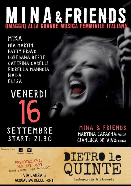 Mina & Friends: Omaggio a Mina e alla grande musica femminile