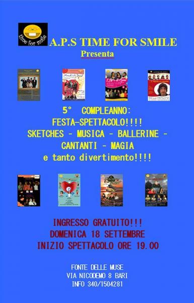 5° compleanno Time for Smile