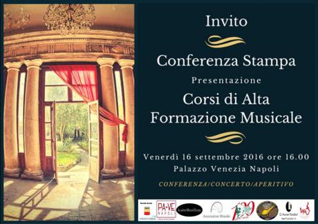 Conferenza Stampa di Presentazione Corsi di Alta Formazione Musicale