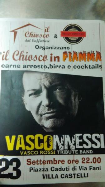 Il chiosco in fiamma
