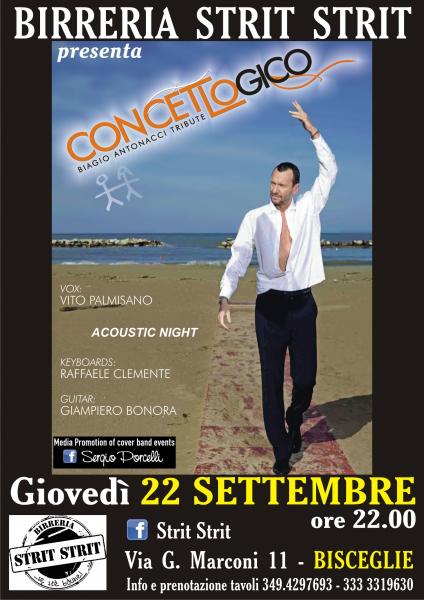 Concetto Logico Biagio Antonacci Tribute allo Strit Strit